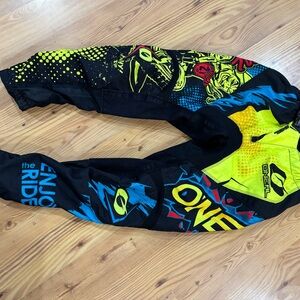 O'Neill Black and Yellow Kids Joggers